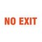 Brady Exit Sign, Plastic, 10" W, 3-1/2" H, No Exit, White SP029G - alternate 1